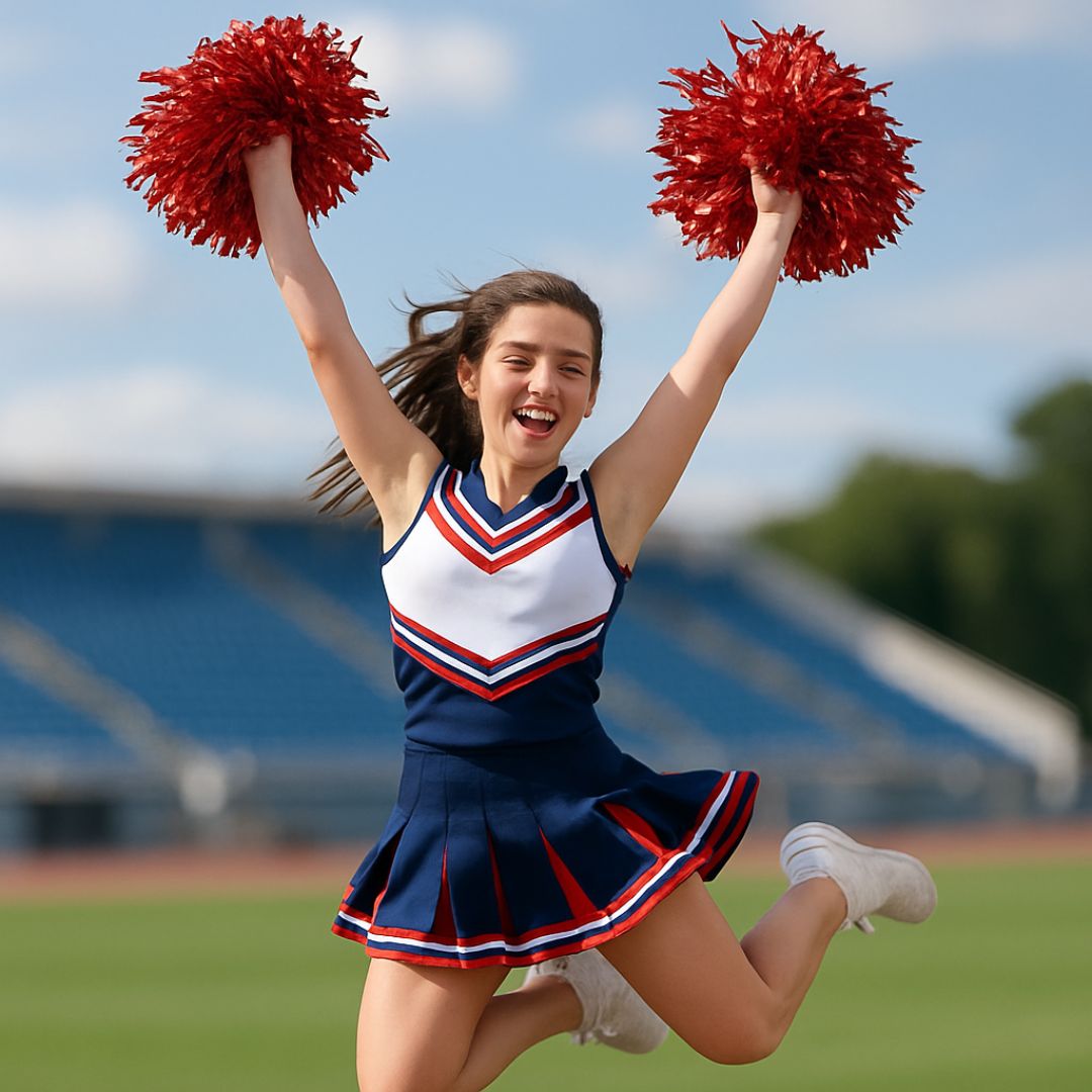 Cheerleader Pom Poms Red