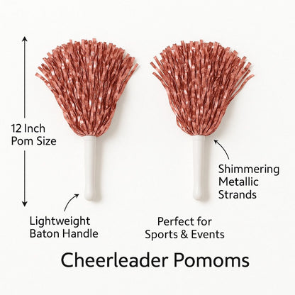 Cheerlead Pom Poms Rose Gold - 1PC