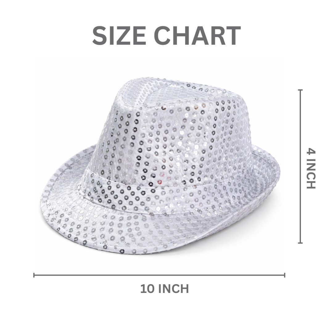Sequin Hat Silver
