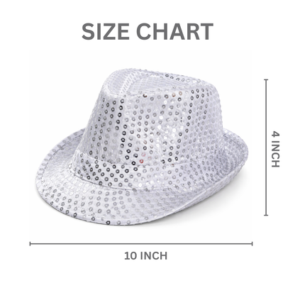 Sequin Hat Silver