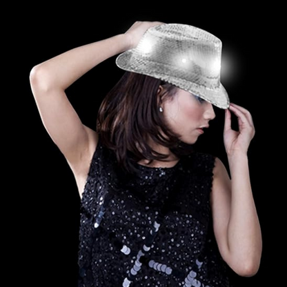 Sequin Hat Silver