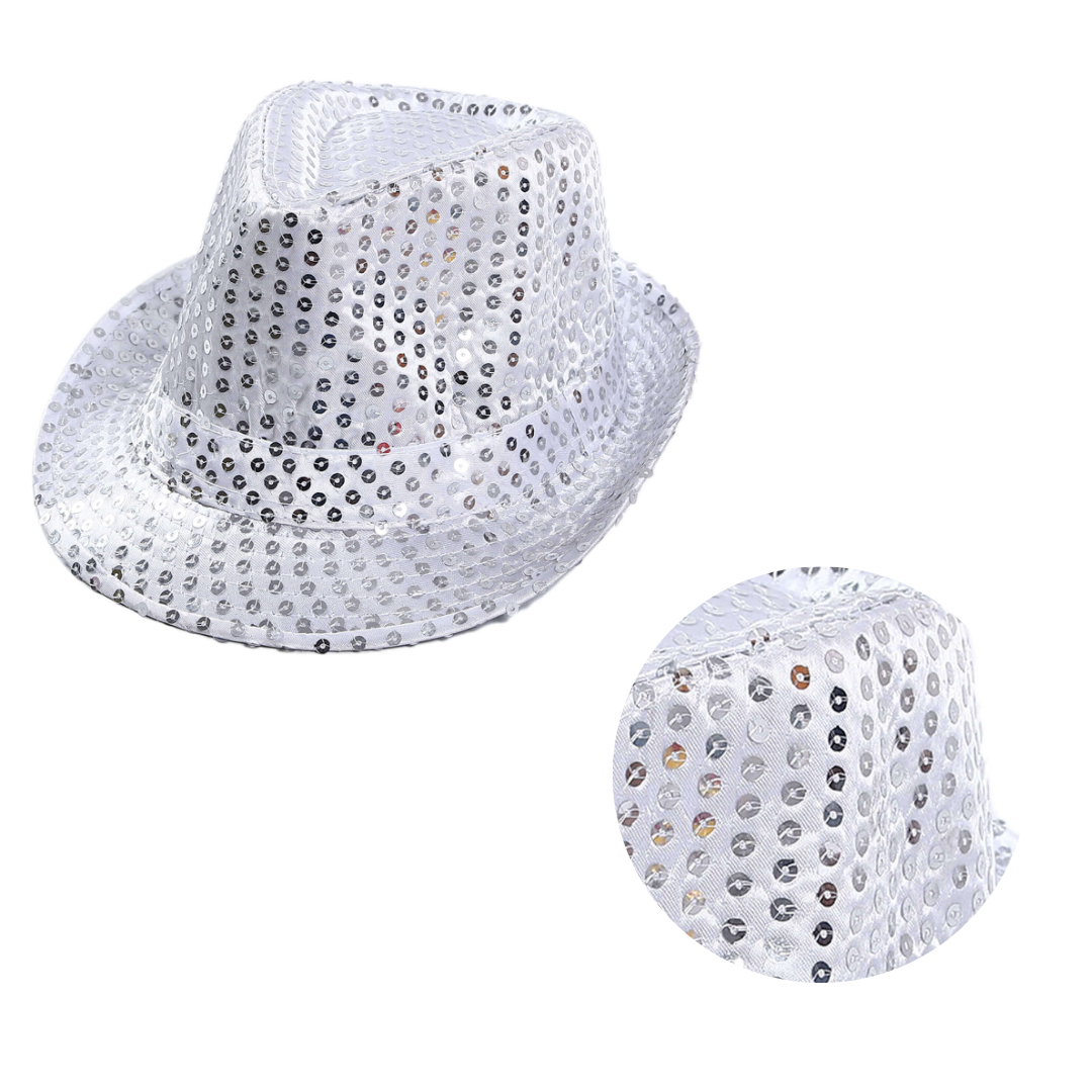 Sequin Hat Silver