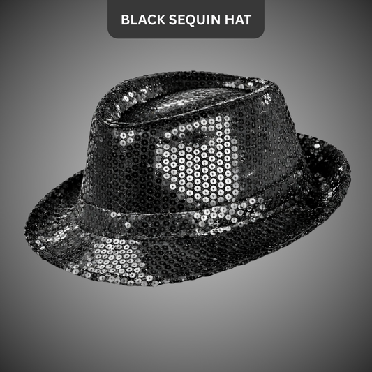 Black Sequin Hat