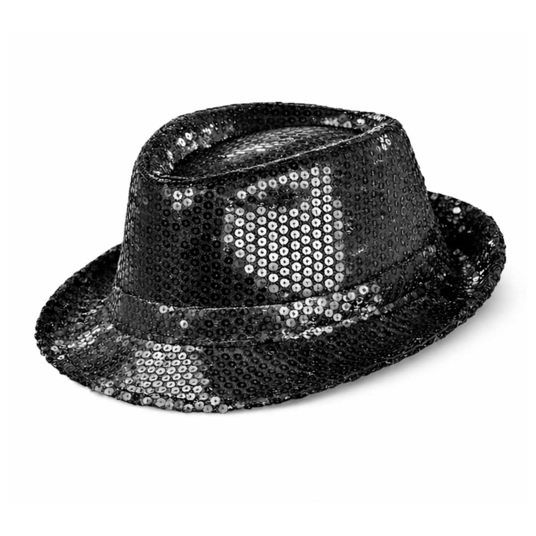 Black Sequin Hat