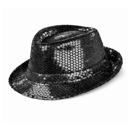 Black Sequin Hat