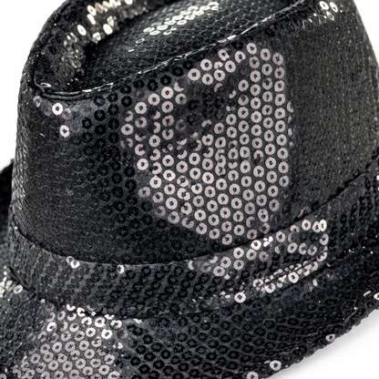 Black Sequin Hat