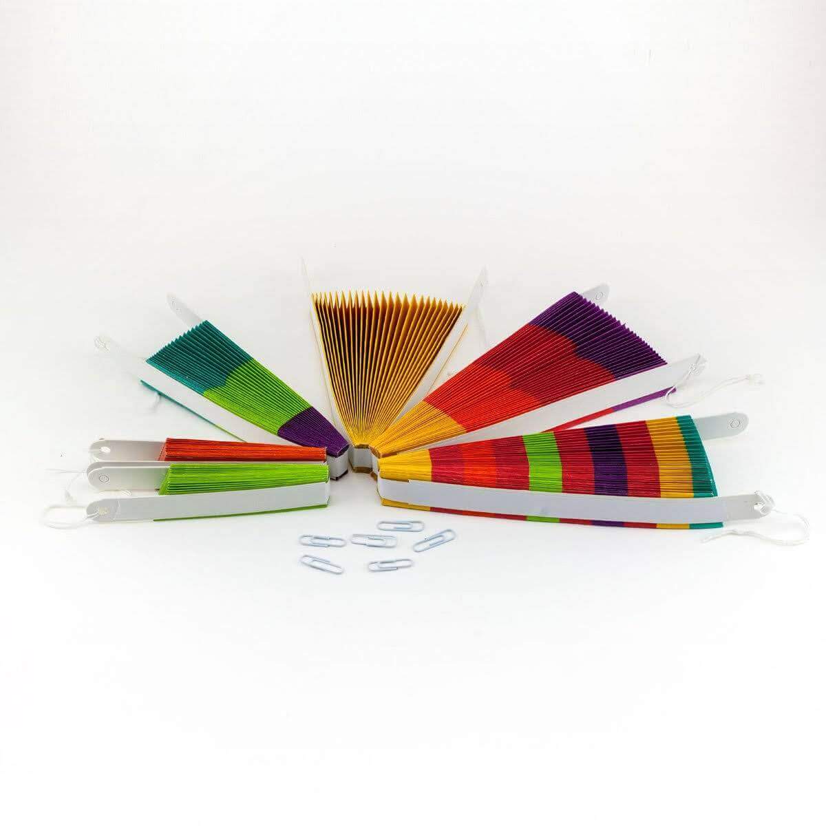 Mexican Fiesta Paper Fans - 6PC