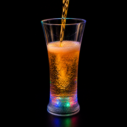 LED Liquid Activated Beer Glass – Glow in Dark Party Drink Mug