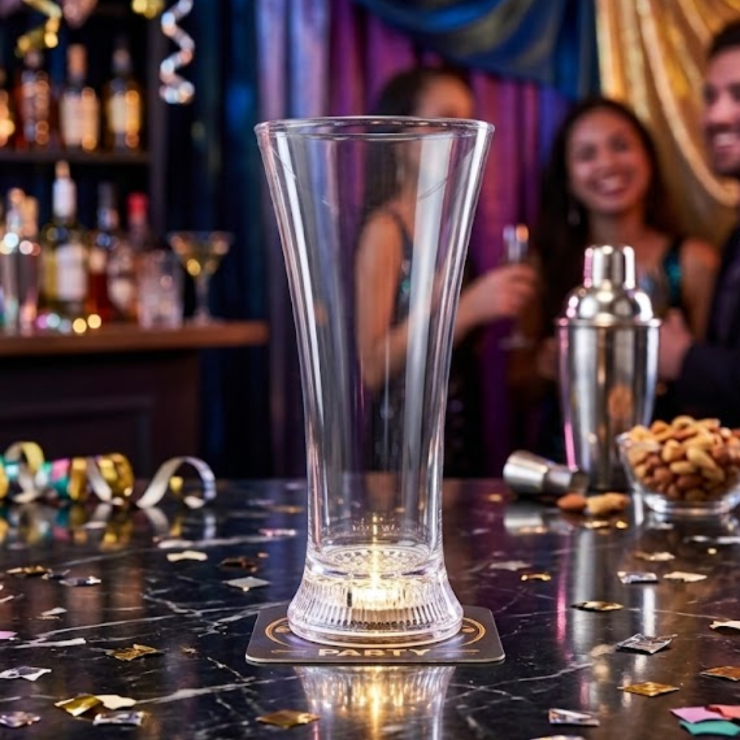 LED Liquid Activated Beer Glass – Glow in Dark Party Drink Mug