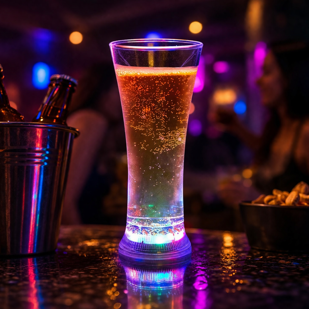 LED Liquid Activated Beer Glass – Glow in Dark Party Drink Mug