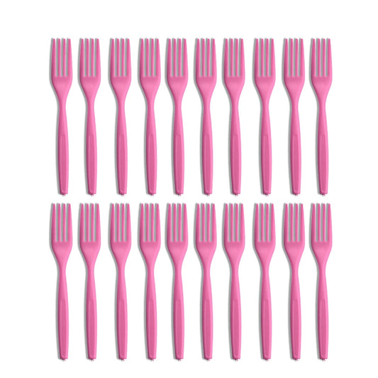 Hot Pink Premium Reusable Spoons - 20PC