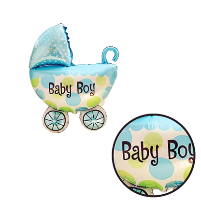 14" Baby Boy Small Balloon on Stick