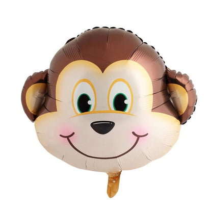 Monkey Shape Foil Balloon on Stick - Helium Quality - 16 inches - 1PC