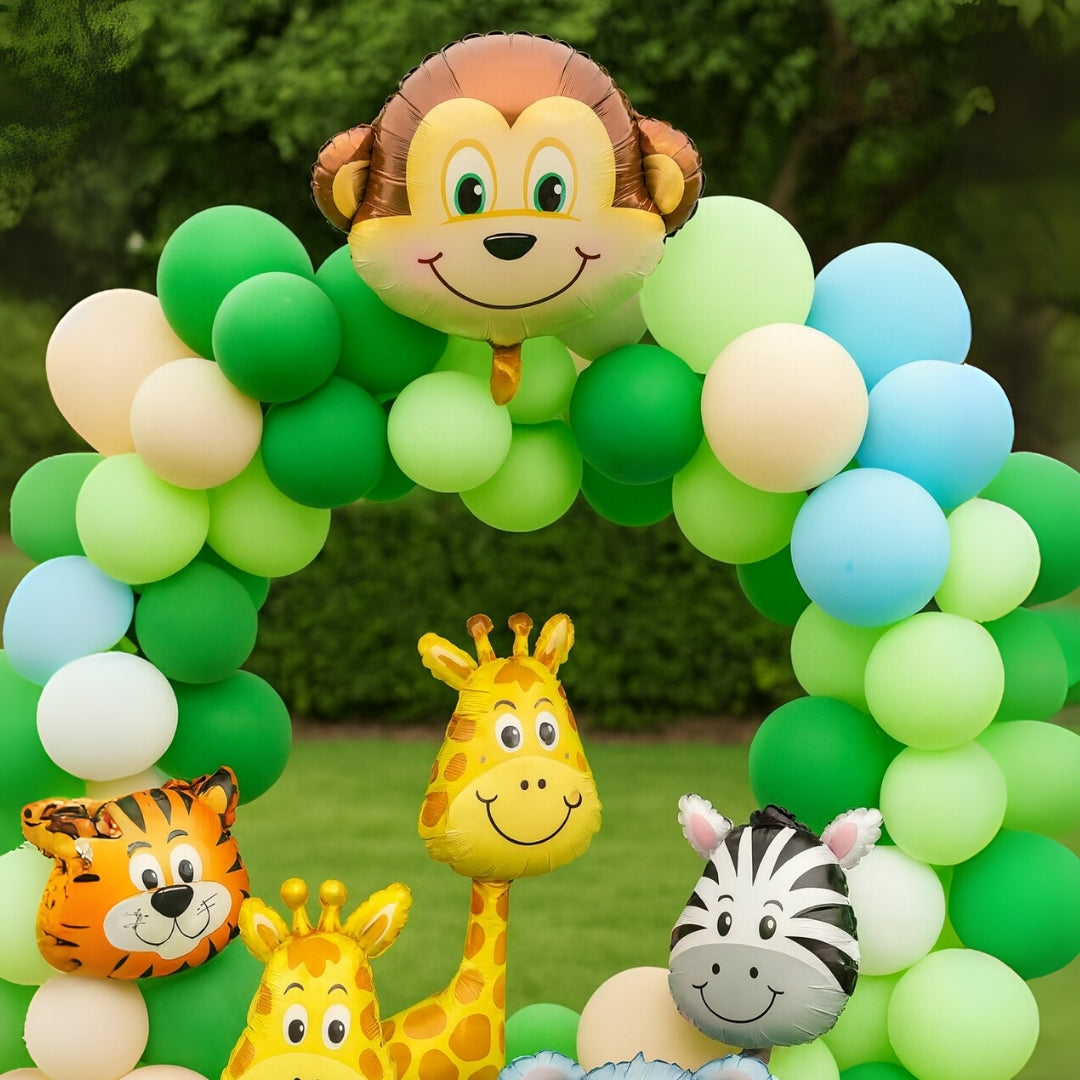 Monkey Shape Foil Balloon on Stick - Helium Quality - 16 inches - 1PC