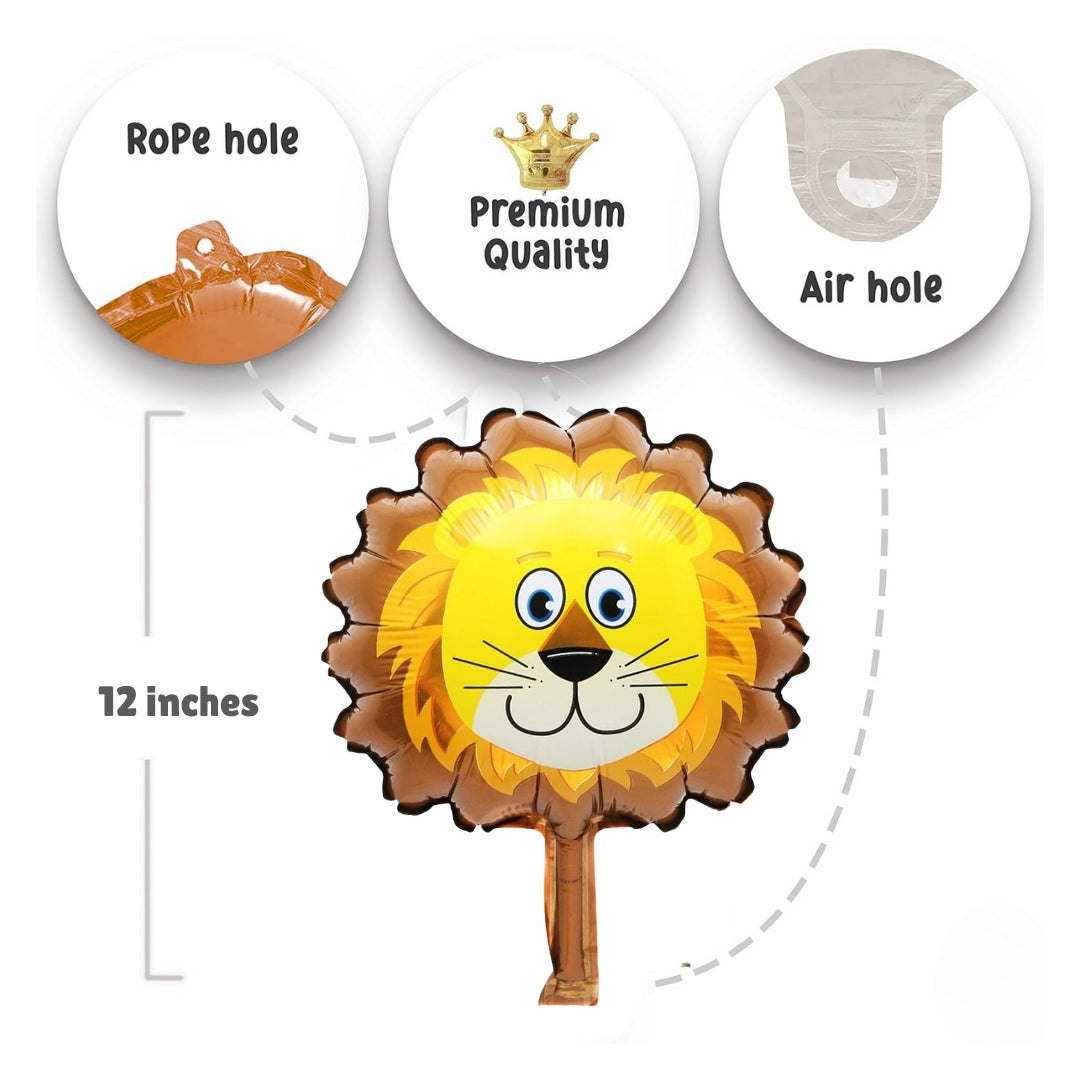 Lion Shaped Balloon - Air Filled - 16 inches - 1PC