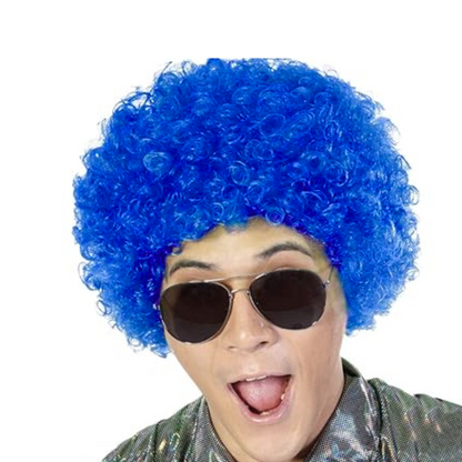 Dense Afro Wigs Blue 80 Grams Party Props for Costume Party