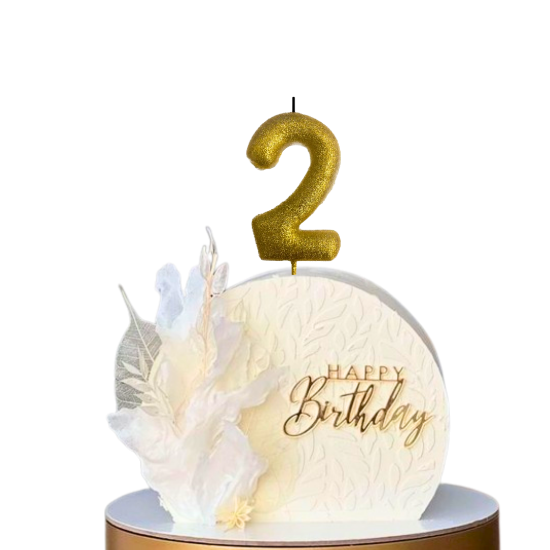 No. 2 Glitter Gold Candle