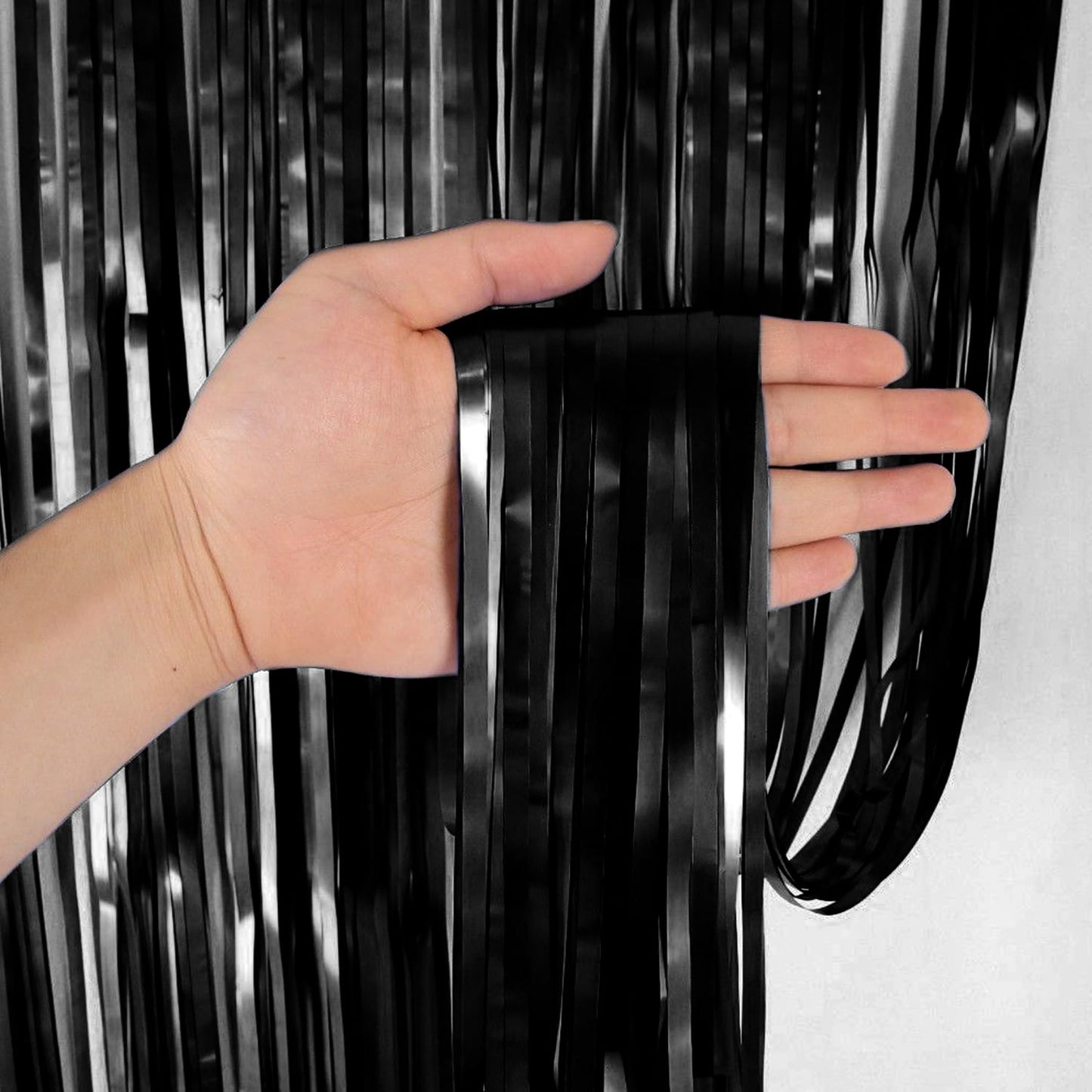 Black Foil Curtain 7FT X 3 FT