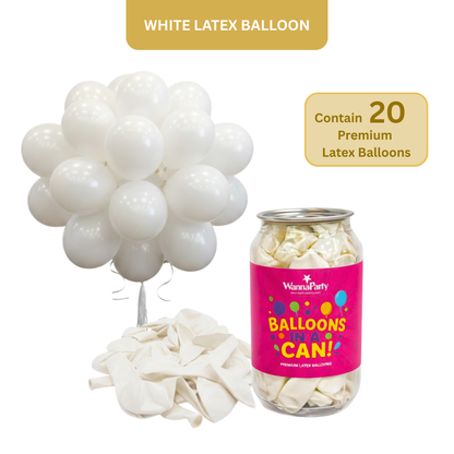White Latex  Balloons 10" - 50PC