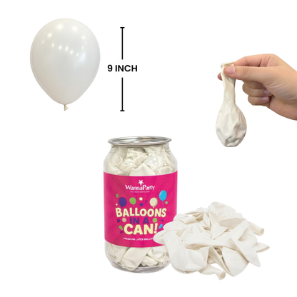 White Latex  Balloons 10" - 50PC