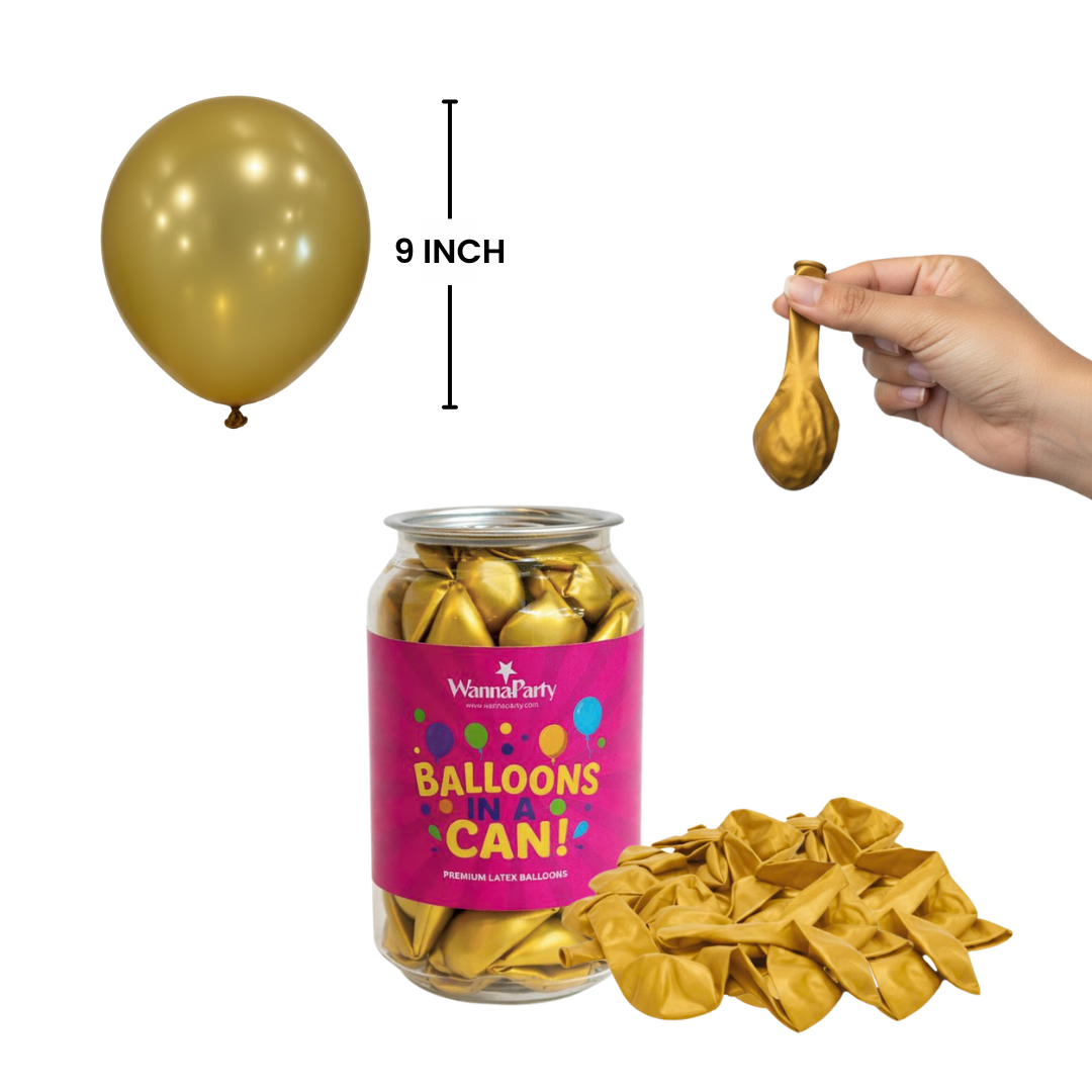 Metallic Gold Latex Balloons 10" - 20PC