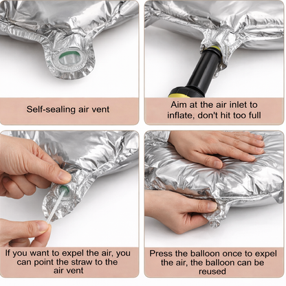 Silver Number 0 Foil Balloon 40 Inch  Air Filled Pack of 1