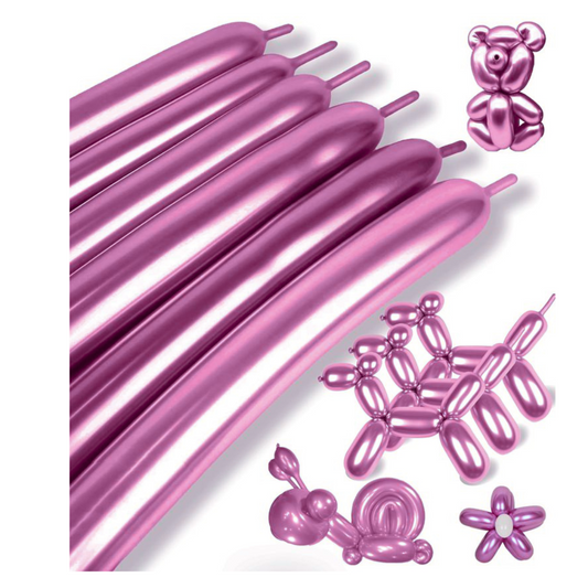 Chrome Rose Pink BT Balloons - 50PC