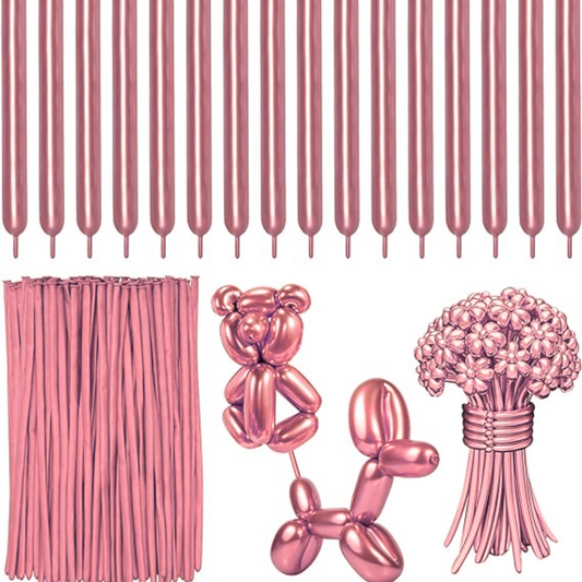 Chrome Rose Gold BT Balloons - 50PC