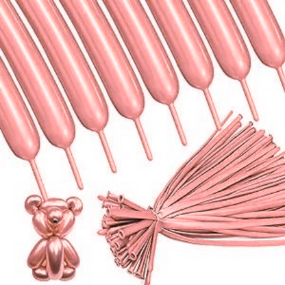 Chrome Rose Gold BT Balloons - 50PC