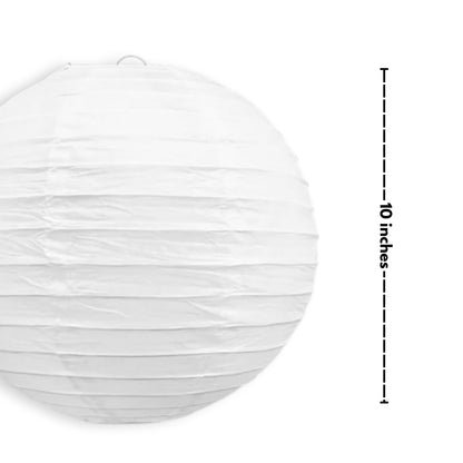 White Paper Lanterns Small - 10 inches - 1PC