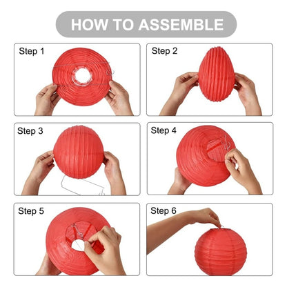 White Paper Lanterns Small - 10 inches - 1PC