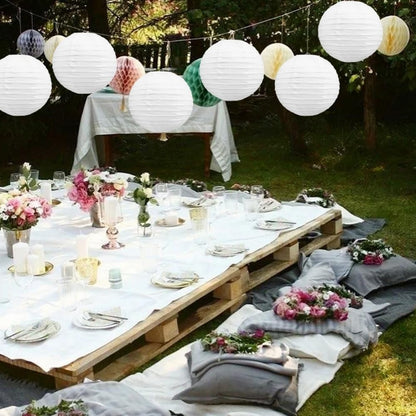 White Paper Lanterns Small - 10 inches - 1PC