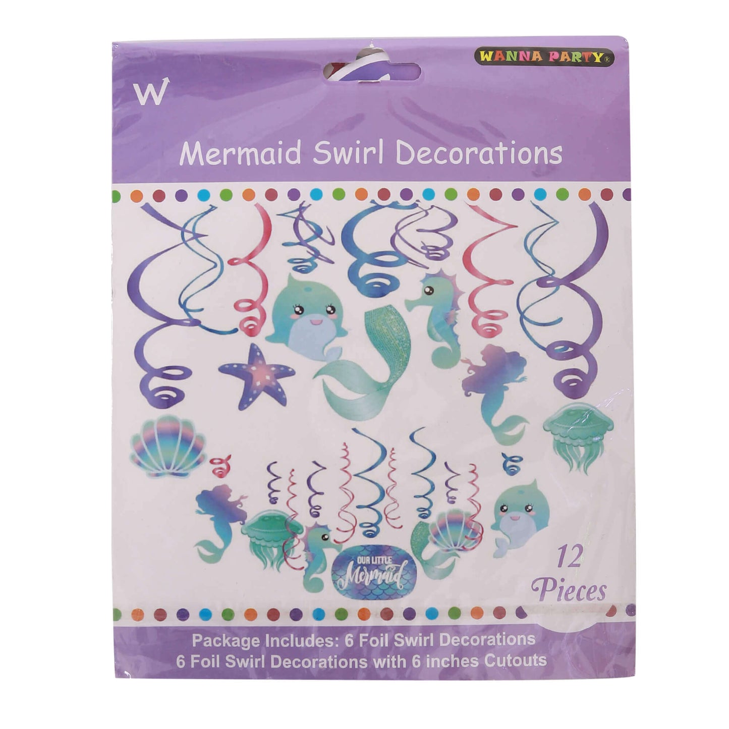 Mermaid Swirl Decoration - 12PC