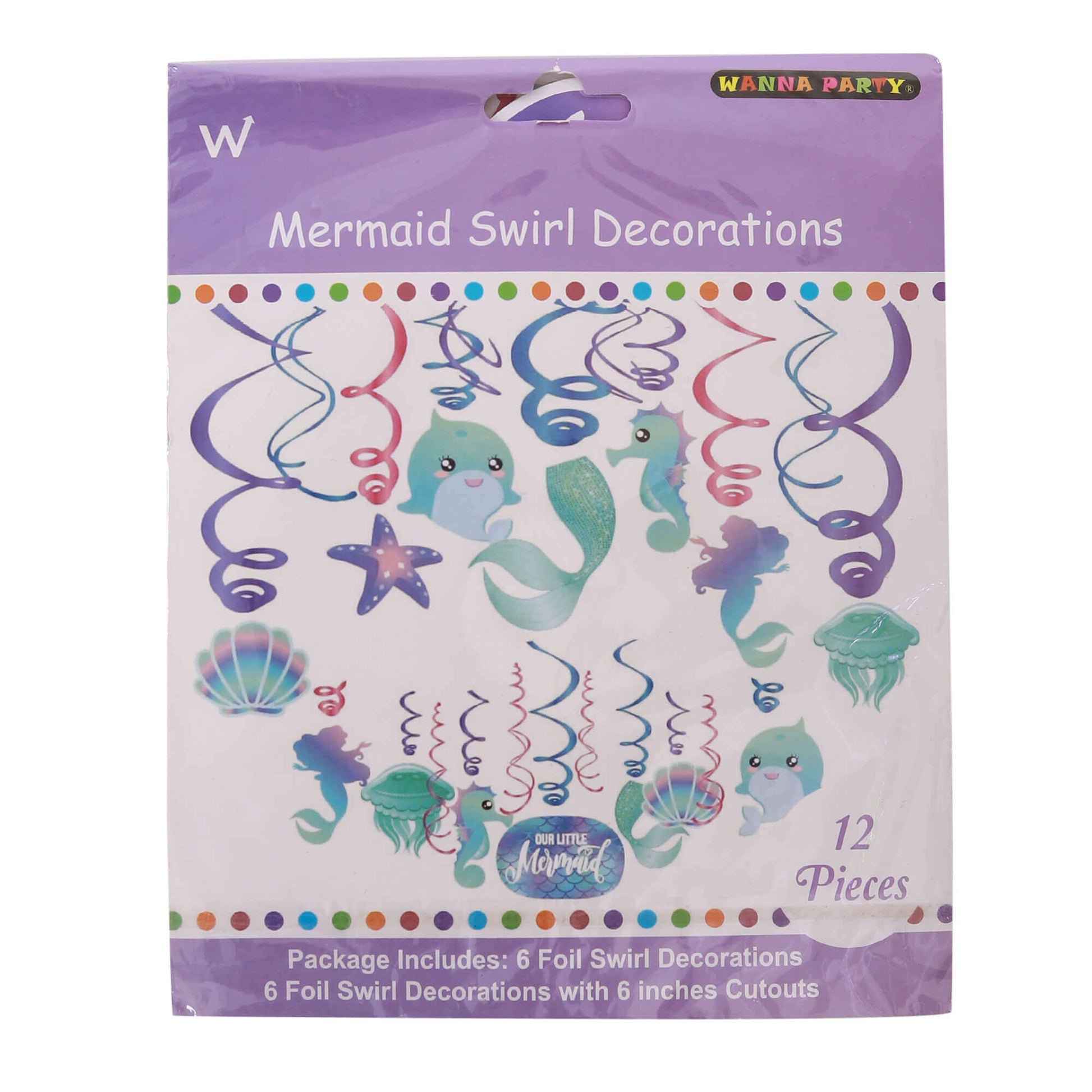 Mermaid Swirl Decoration - 12PC