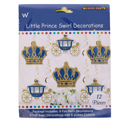 Little Prince Swirl Decoration - 12PC