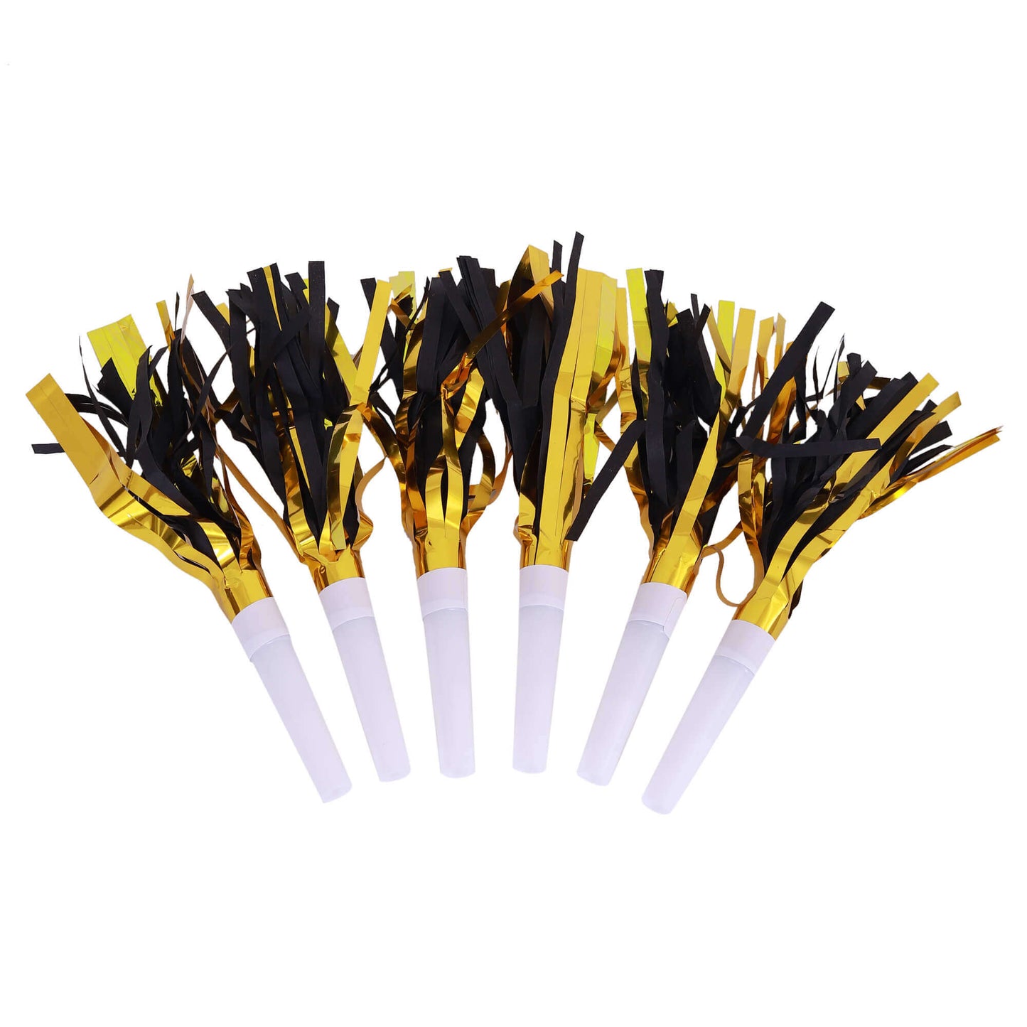 Golden &amp; Black Blowouts-6pc