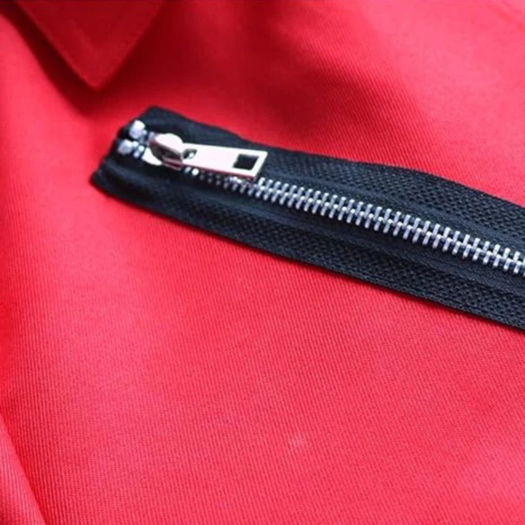 Money Heist Red Zipper Costume for Adults - 1PC