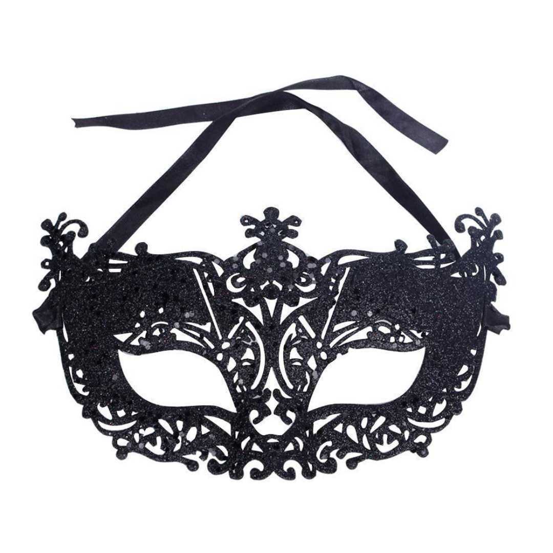 Glitter Fashion Eye Mask Black - 1PC