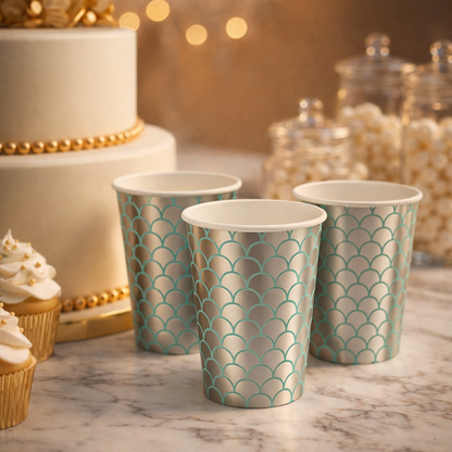 Mermaid Paper Cups - 10PC