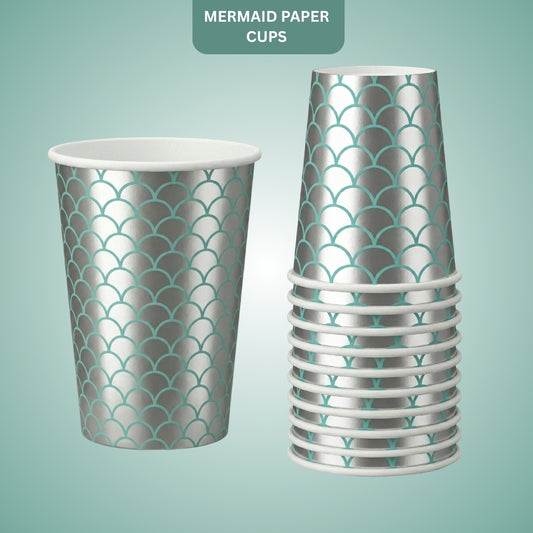 Mermaid Paper Cups - 10PC