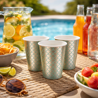 Mermaid Paper Cups - 10PC