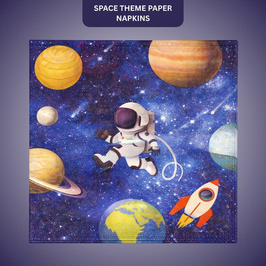 Space Theme Paper Napkins - 20PC