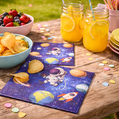 Space Theme Paper Napkins - 20PC
