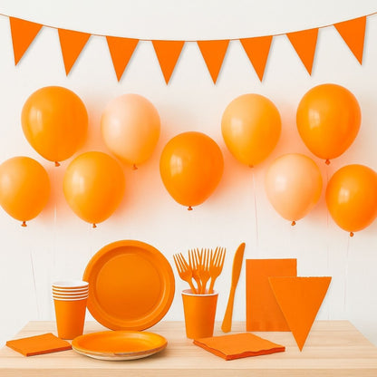Orange Bunting Banner - Over 6 FT