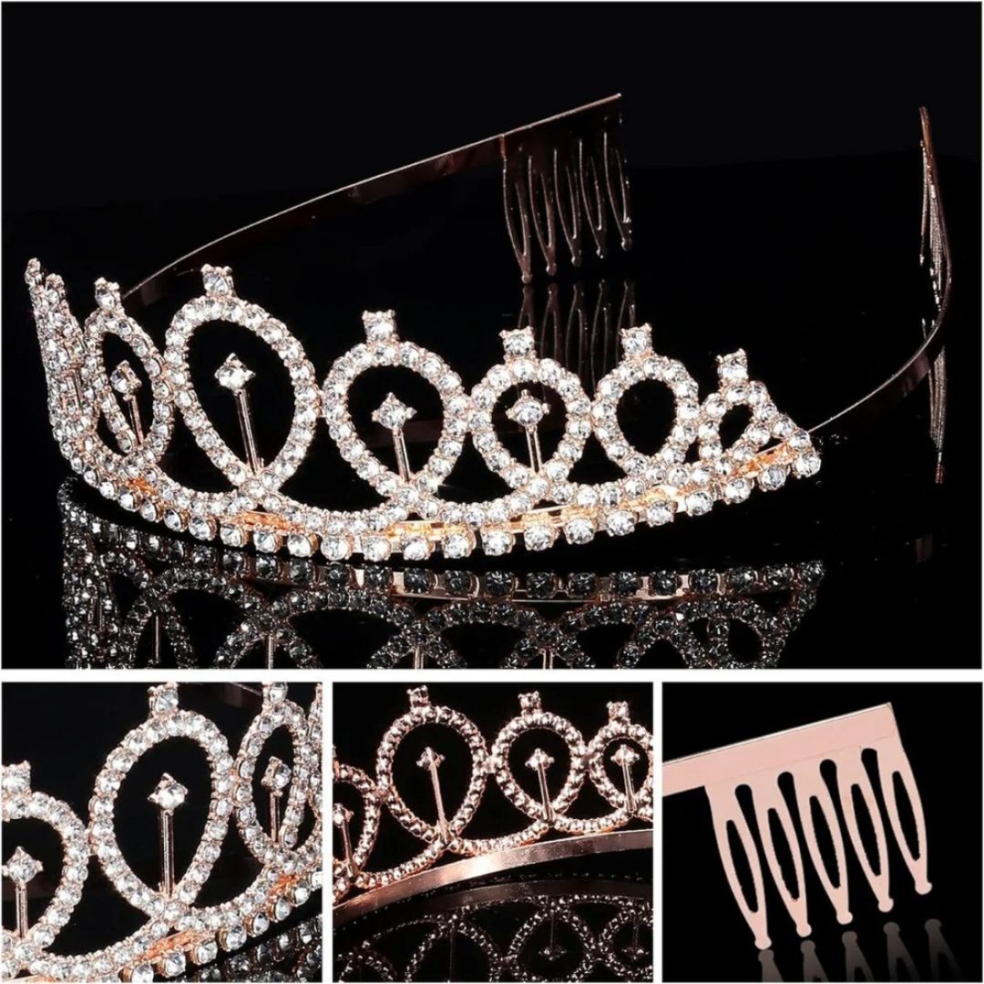Metal Tiara Rose Gold