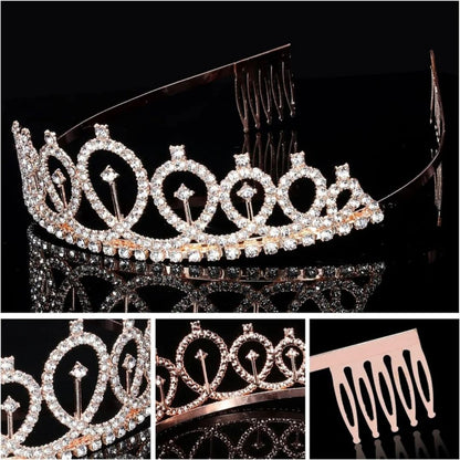 Metal Tiara Rose Gold