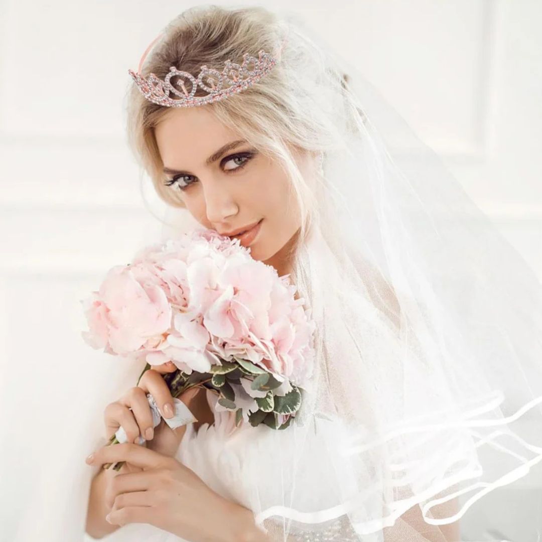 Metal Tiara Rose Gold