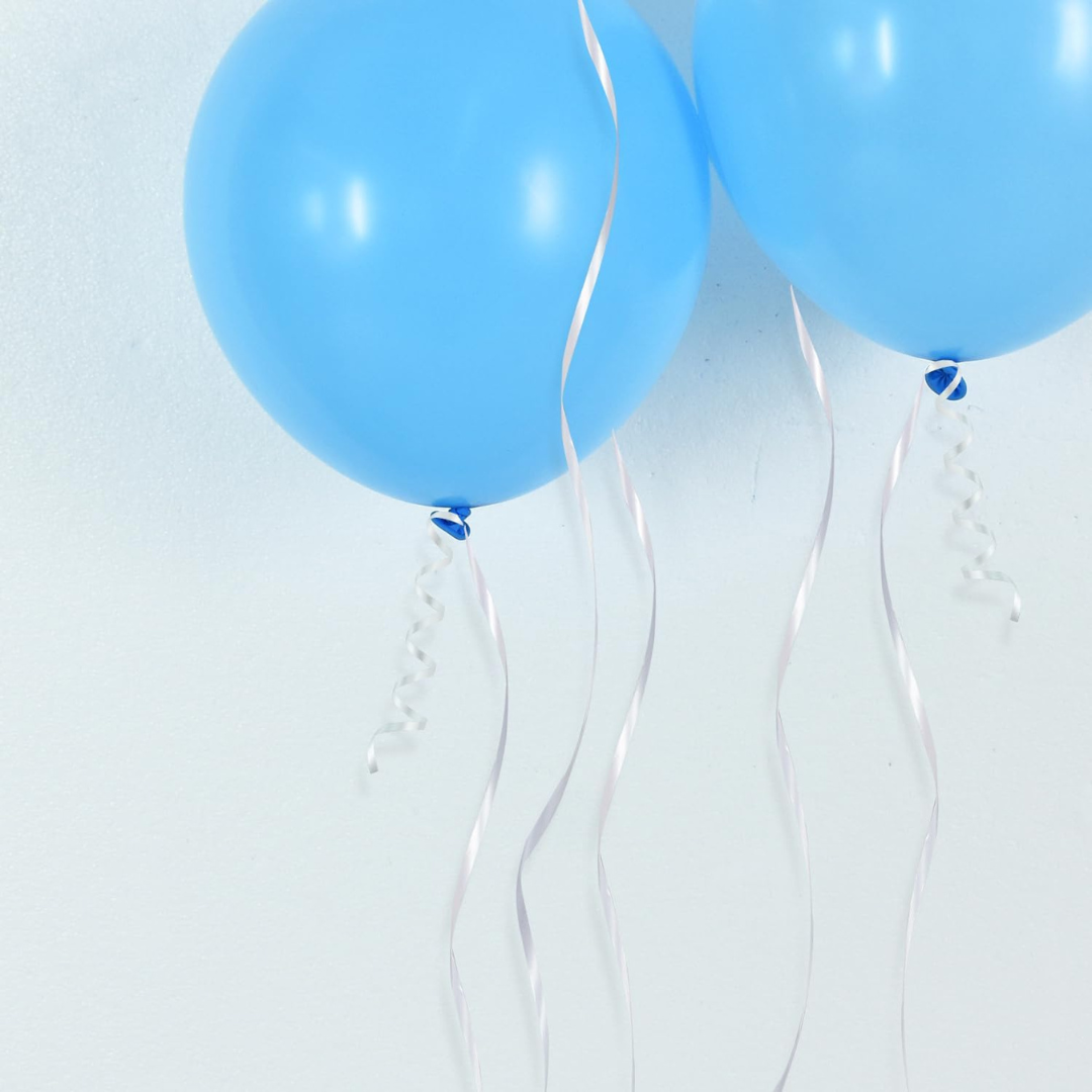 Balloon Ribbons White