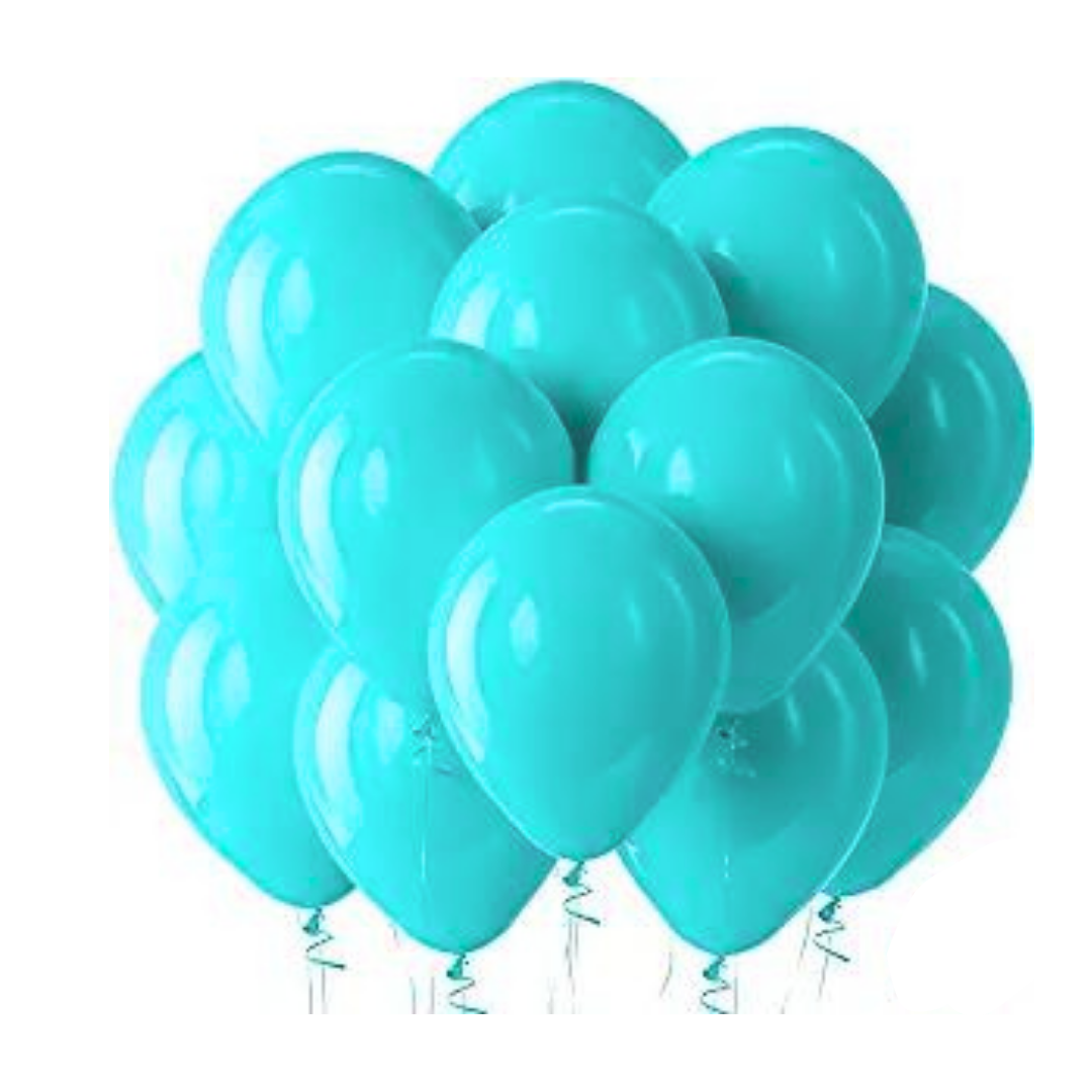 Teal Blue Balloon 10"-100PC