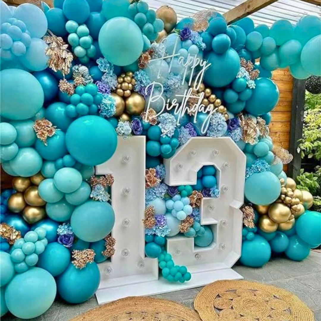 Teal Blue Balloon 10"-100PC